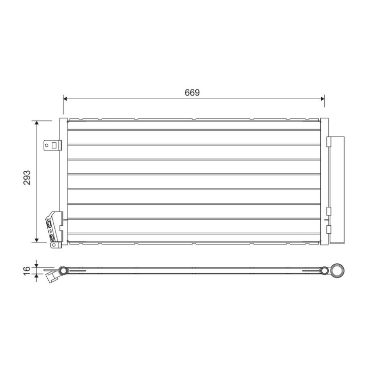 Kondensatorius, oro kondicionierius VALEO 814377