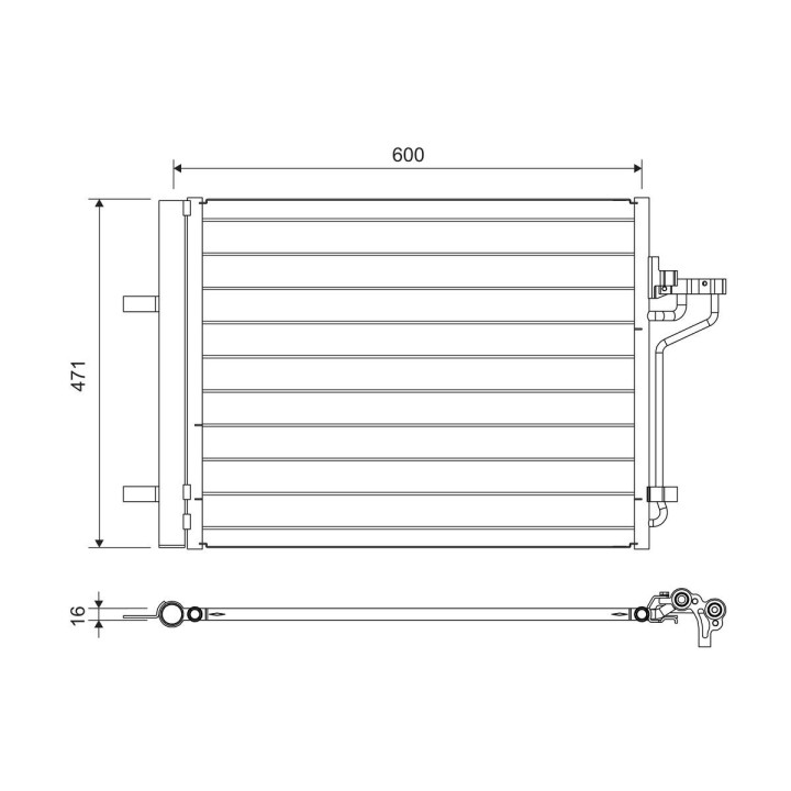 Kondensatorius, oro kondicionierius VALEO 814390