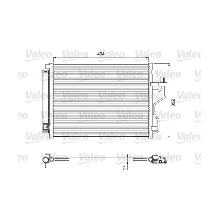 Kondensatorius, oro kondicionierius VALEO 814396