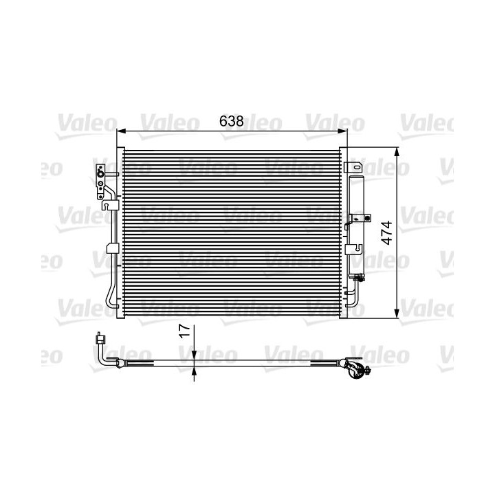 Kondensatorius, oro kondicionierius VALEO 814424