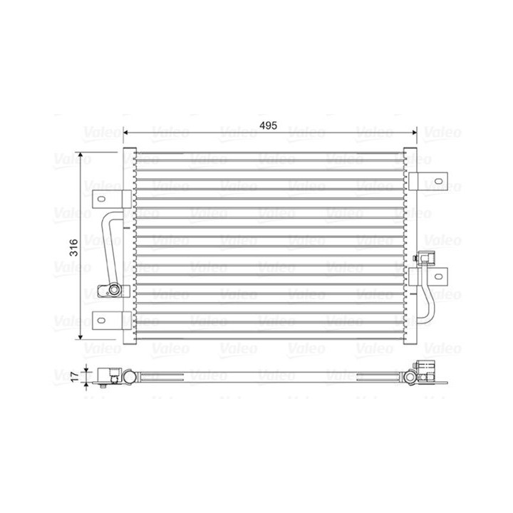 Kondensatorius, oro kondicionierius VALEO 814426