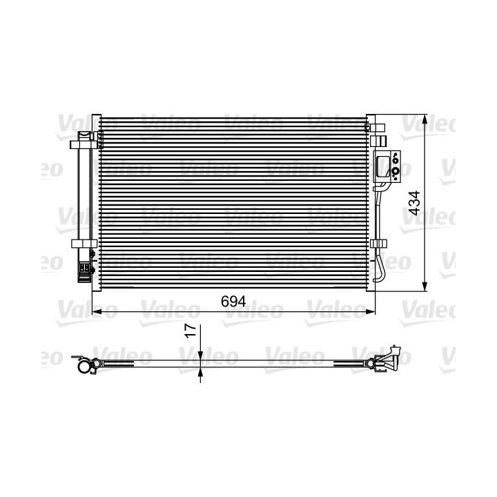 Kondensatorius, oro kondicionierius VALEO 814429