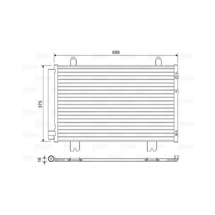Kondensatorius, oro kondicionierius VALEO 814450