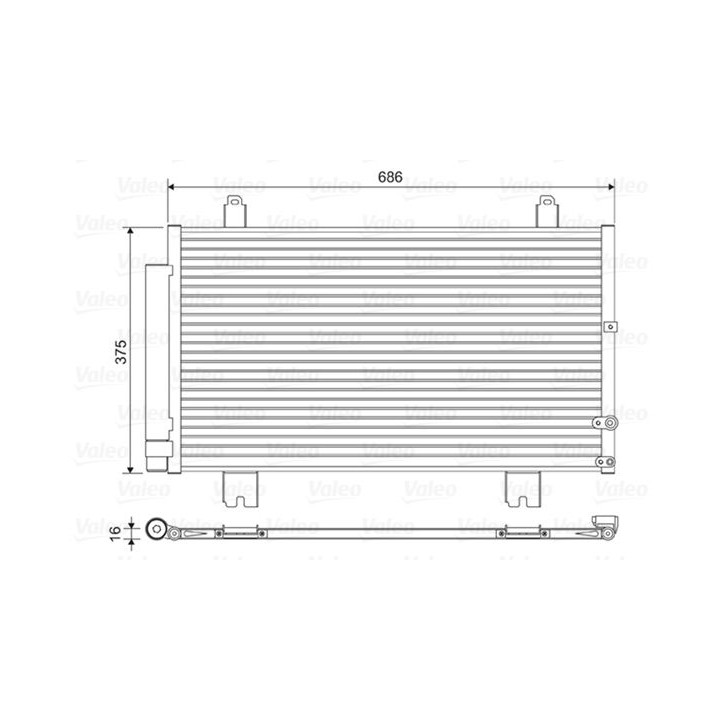 Kondensatorius, oro kondicionierius VALEO 814451