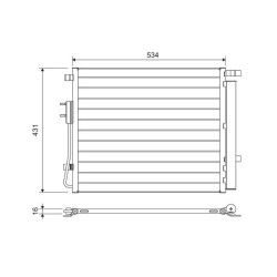 Kondensatorius, oro kondicionierius VALEO 814459