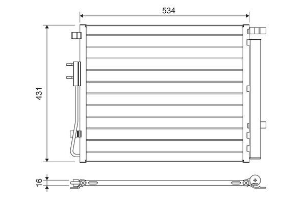 Kondensatorius, oro kondicionierius VALEO 814459