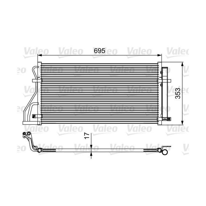 Kondensatorius, oro kondicionierius VALEO 814488
