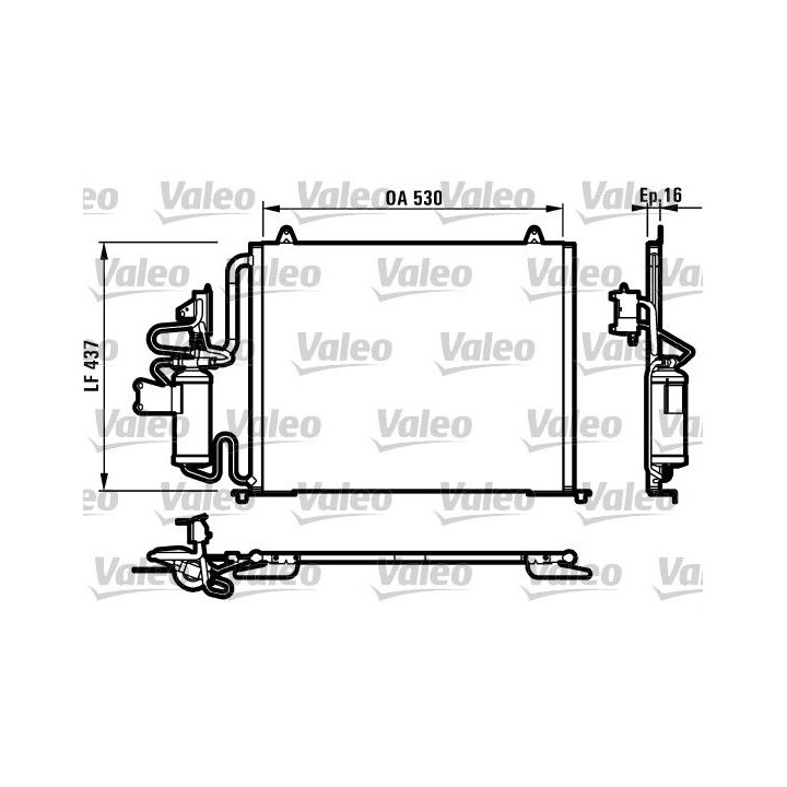 Kondensatorius, oro kondicionierius VALEO 817061