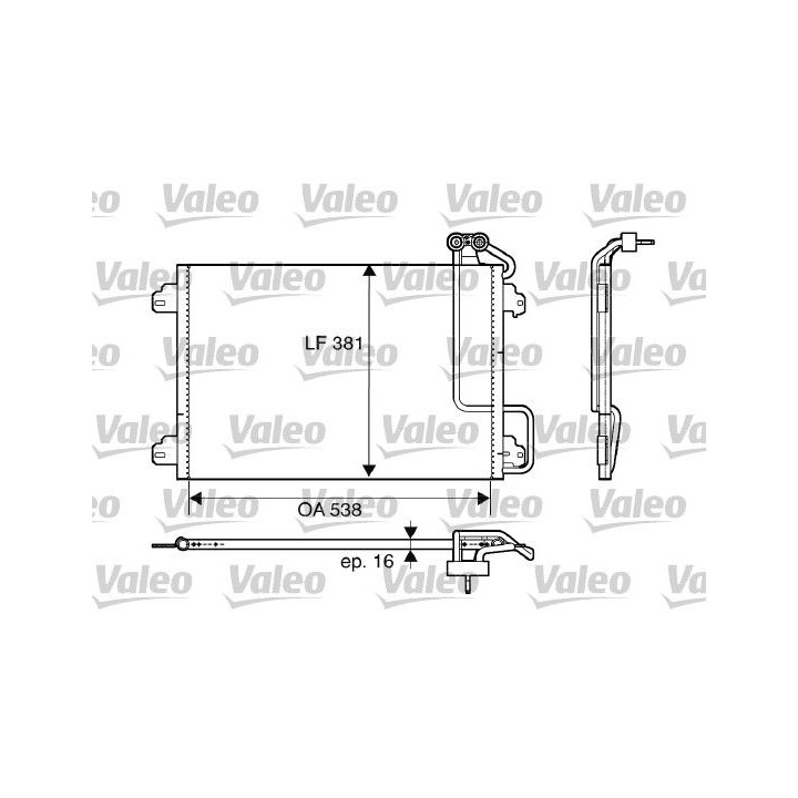 Kondensatorius, oro kondicionierius VALEO 817509