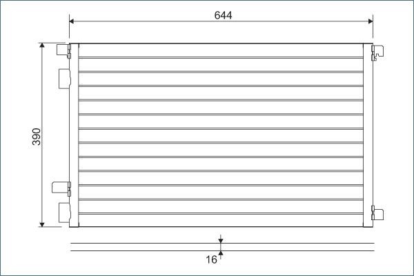 Kondensatorius, oro kondicionierius VALEO 817608