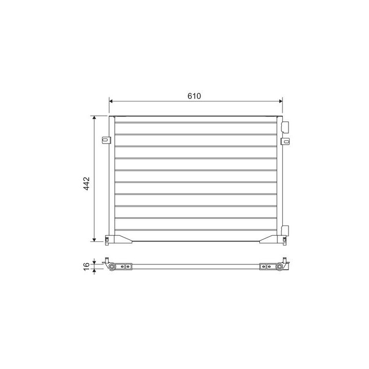 Kondensatorius, oro kondicionierius VALEO 817644