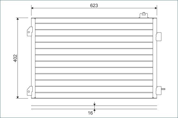 Kondensatorius, oro kondicionierius VALEO 817646