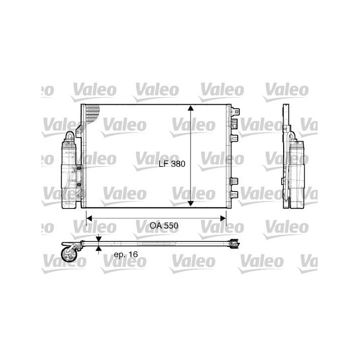 Kondensatorius, oro kondicionierius VALEO 817661