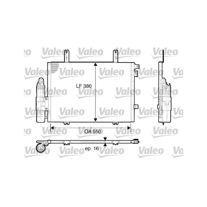 Kondensatorius, oro kondicionierius VALEO 817662