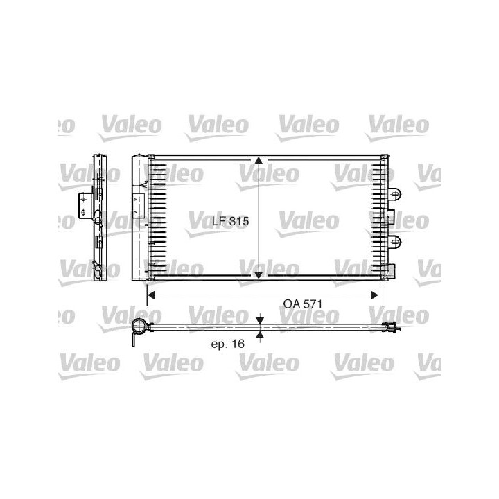 Kondensatorius, oro kondicionierius VALEO 817703