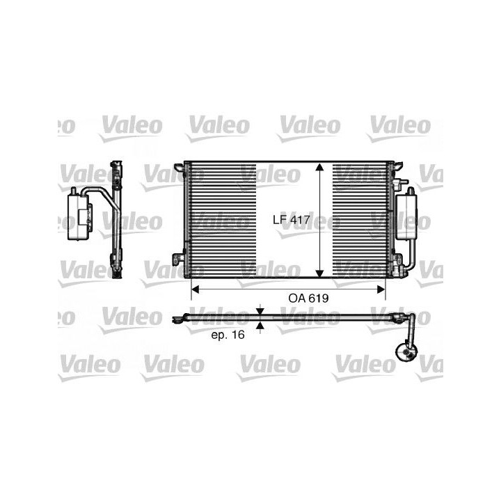 Kondensatorius, oro kondicionierius VALEO 817809