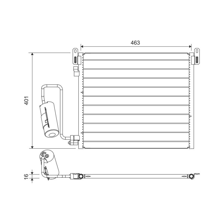 Kondensatorius, oro kondicionierius VALEO 817853