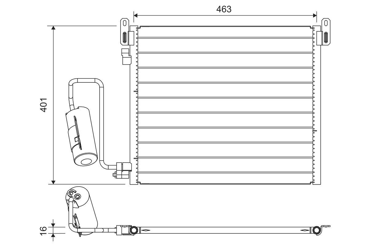 Kondensatorius, oro kondicionierius VALEO 817853