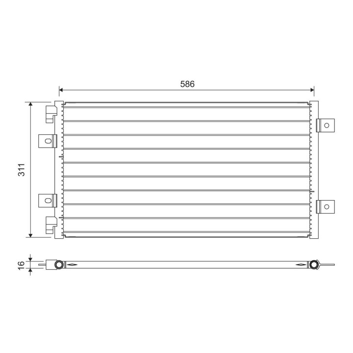 Kondensatorius, oro kondicionierius VALEO 818006