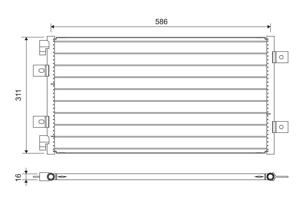 Kondensatorius, oro kondicionierius VALEO 818006