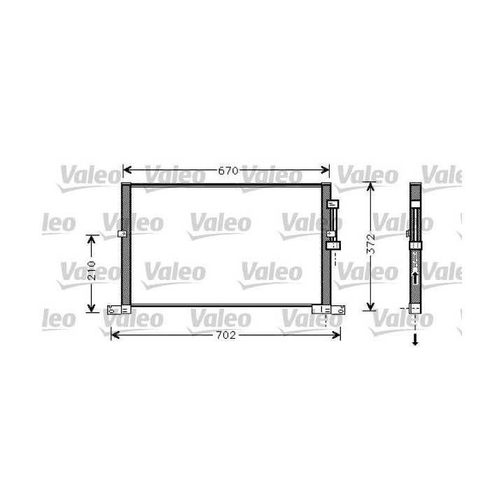 Kondensatorius, oro kondicionierius VALEO 818023