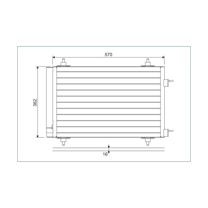 Kondensatorius, oro kondicionierius VALEO 818170