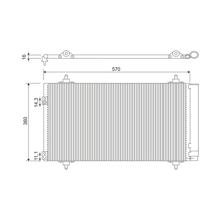 Kondensatorius, oro kondicionierius VALEO 818171