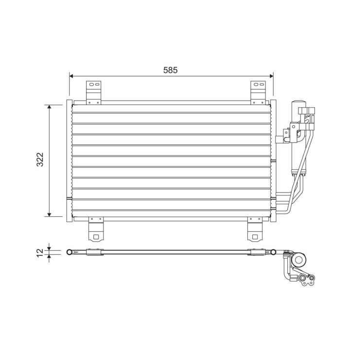 Kondensatorius, oro kondicionierius VALEO 822589