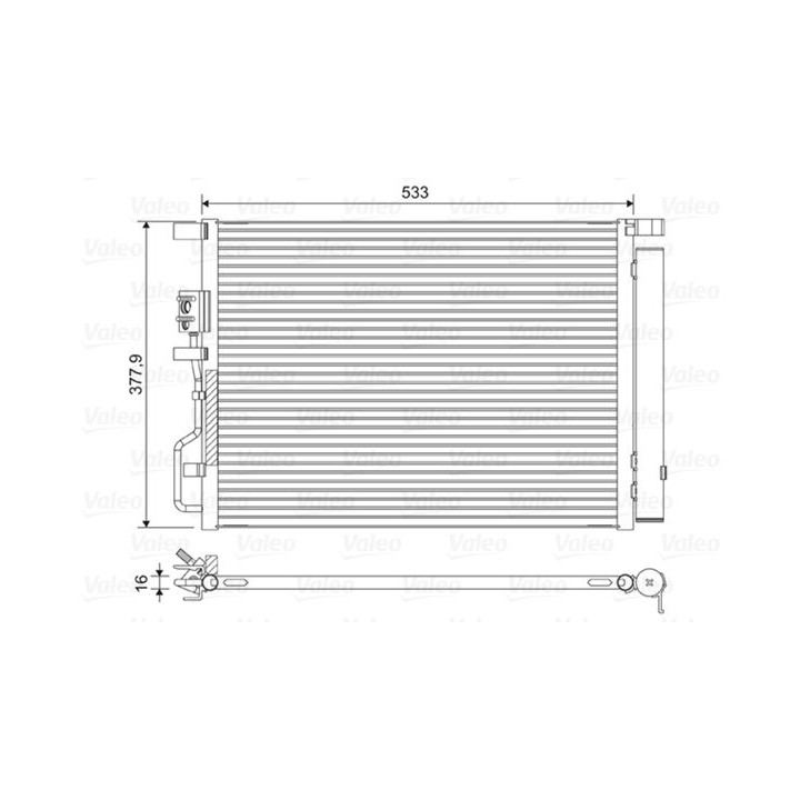 Kondensatorius, oro kondicionierius VALEO 822612