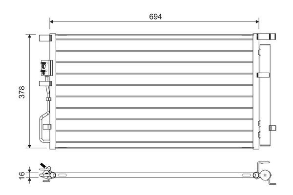 Kondensatorius, oro kondicionierius VALEO 822614