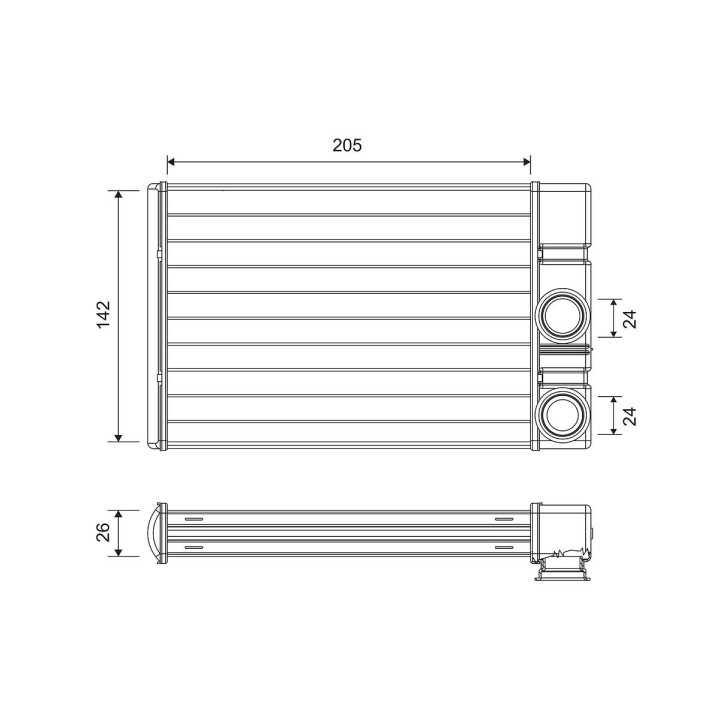 šilumokaitis, salono šildymas VALEO 811513