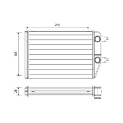 šilumokaitis, salono šildymas VALEO 811514