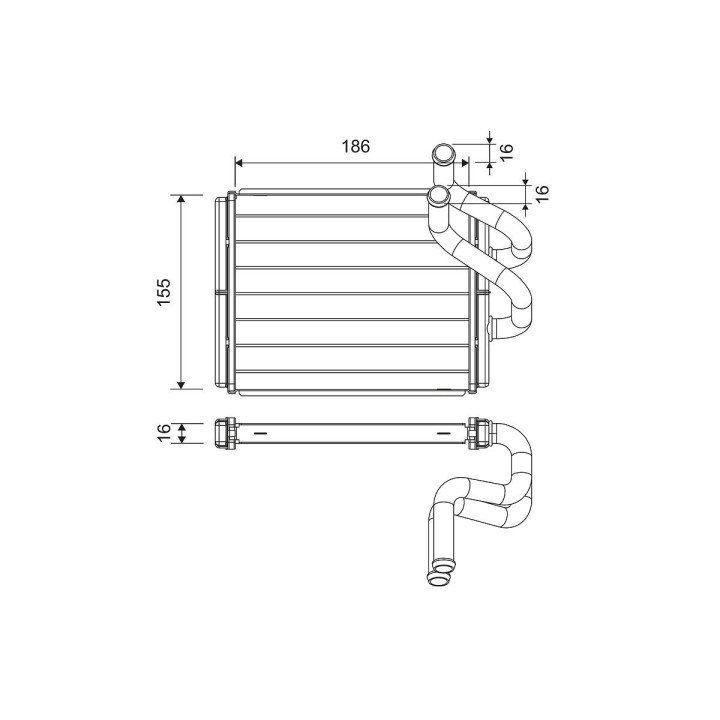šilumokaitis, salono šildymas VALEO 811555