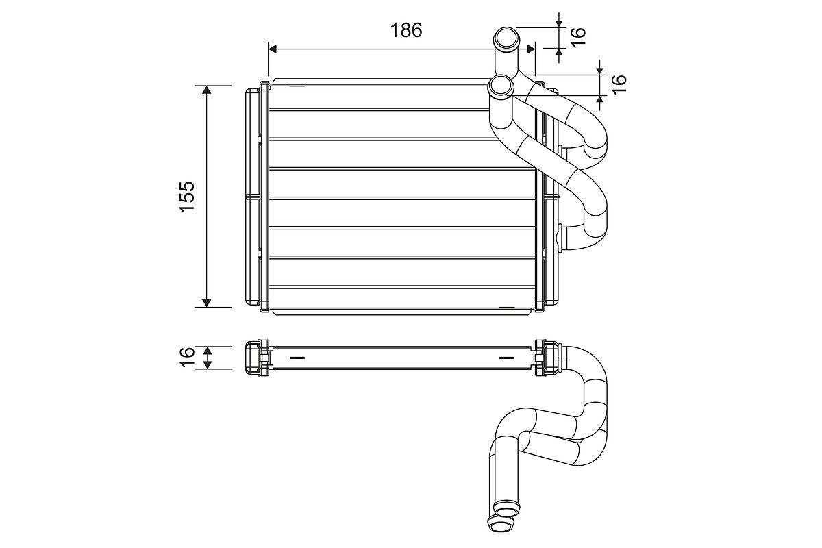 šilumokaitis, salono šildymas VALEO 811555