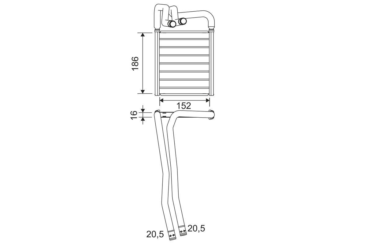 šilumokaitis, salono šildymas VALEO 811605