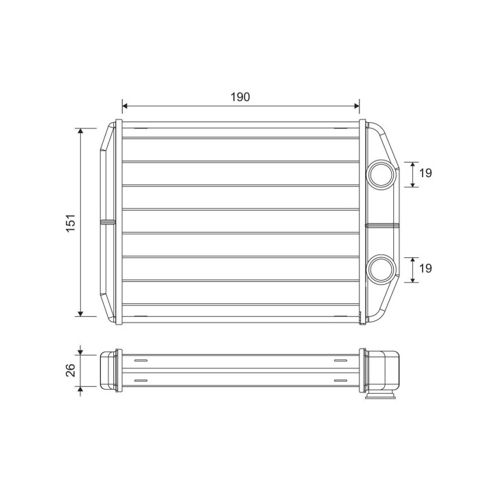 šilumokaitis, salono šildymas VALEO 811622