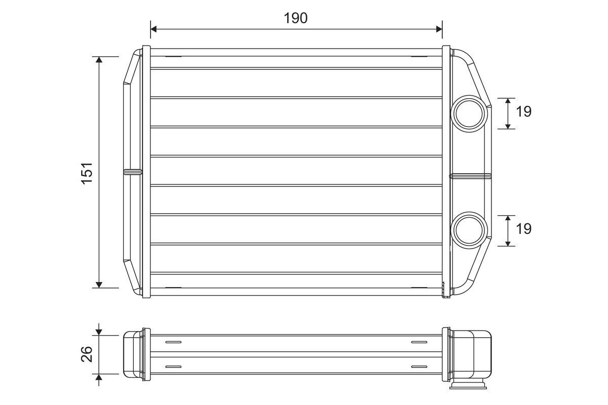 šilumokaitis, salono šildymas VALEO 811622