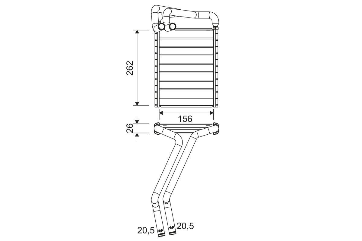 šilumokaitis, salono šildymas VALEO 811655