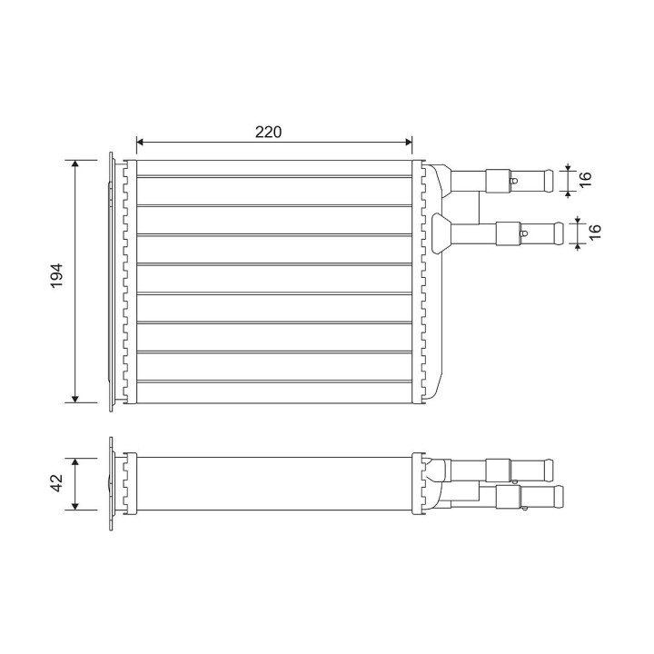 šilumokaitis, salono šildymas VALEO 812141