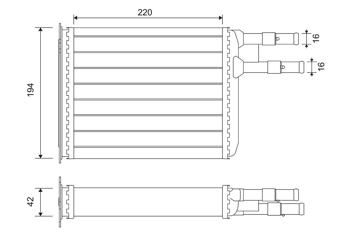 šilumokaitis, salono šildymas VALEO 812141