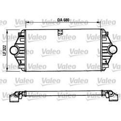 Tarpinis suslėgto oro aušintuvas, kompresorius VALEO 816851