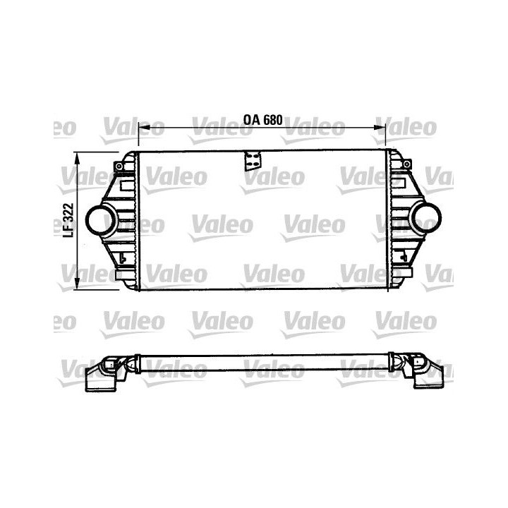Tarpinis suslėgto oro aušintuvas, kompresorius VALEO 816851