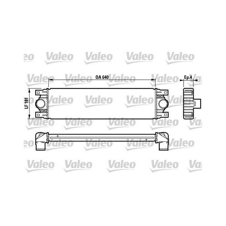 Tarpinis suslėgto oro aušintuvas, kompresorius VALEO 817115