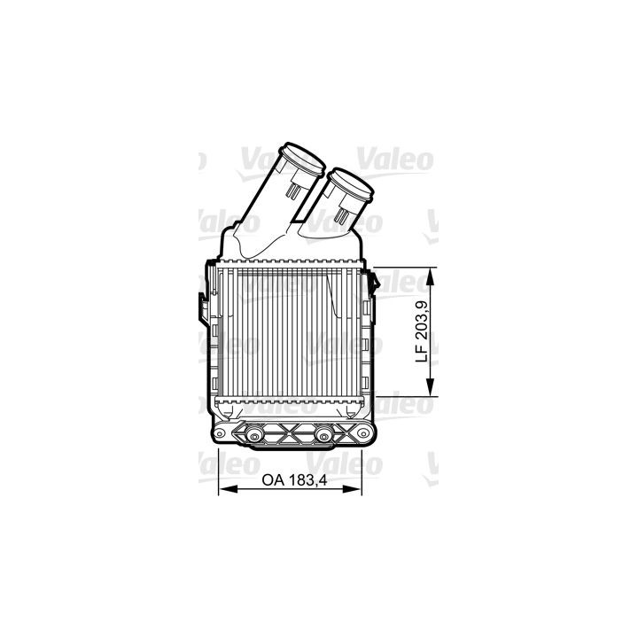 Tarpinis suslėgto oro aušintuvas, kompresorius VALEO 817490