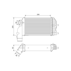 Tarpinis suslėgto oro aušintuvas, kompresorius VALEO 817632