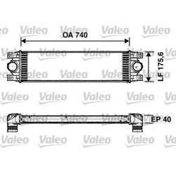 Tarpinis suslėgto oro aušintuvas, kompresorius VALEO 817637
