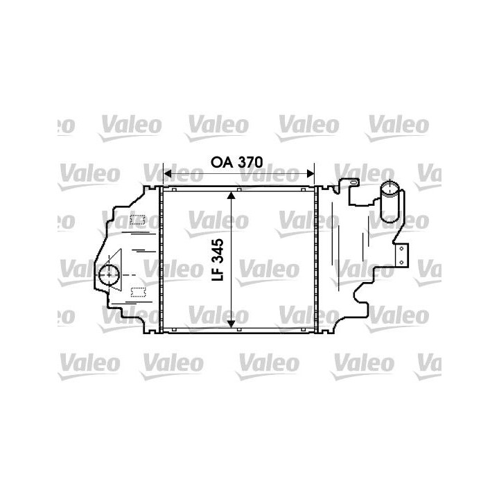 Tarpinis suslėgto oro aušintuvas, kompresorius VALEO 817923