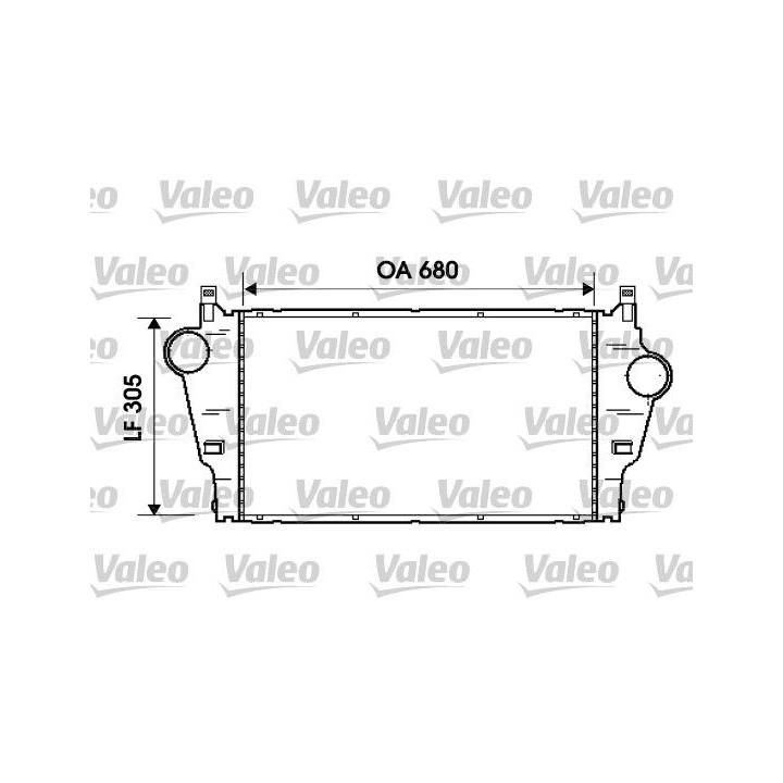 Tarpinis suslėgto oro aušintuvas, kompresorius VALEO 817926