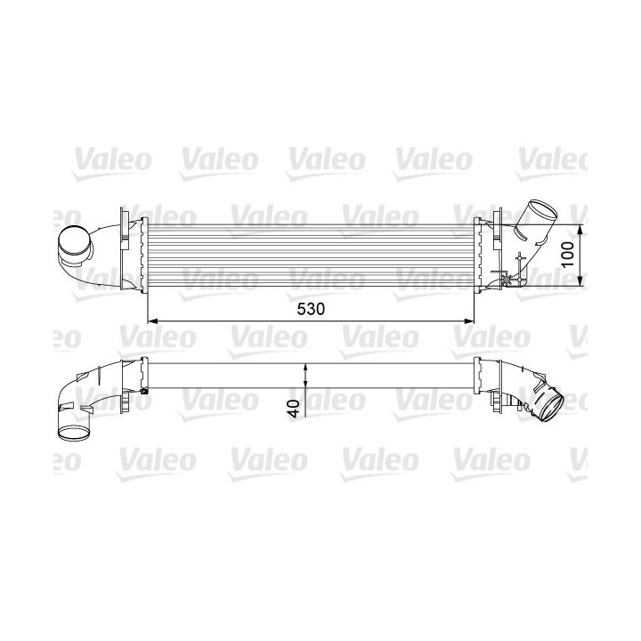 Tarpinis suslėgto oro aušintuvas, kompresorius VALEO 818544