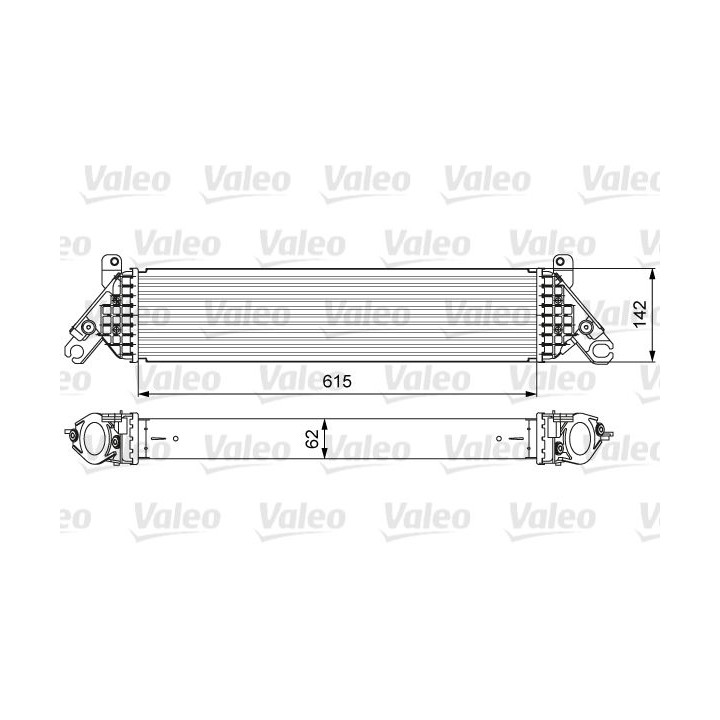 Tarpinis suslėgto oro aušintuvas, kompresorius VALEO 818630